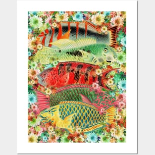 Fish on Colors Posters and Art